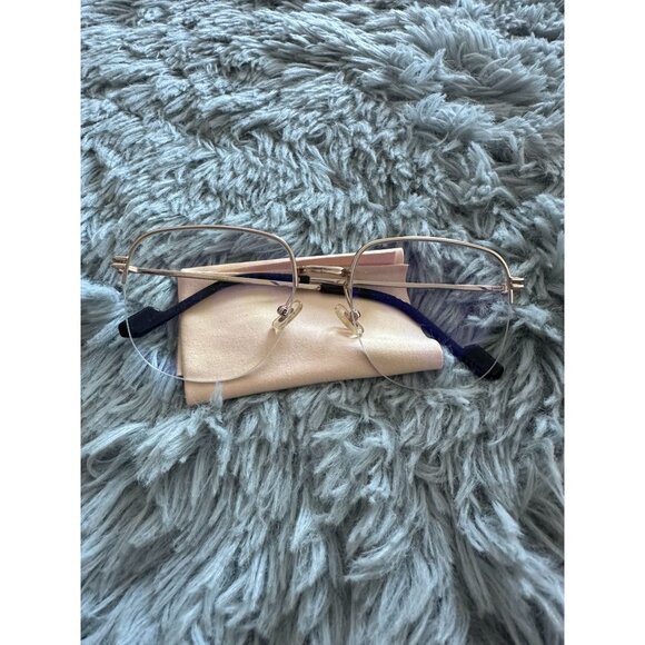 Gentle Monster Series S Gold Frame Prescription Eyeglasses With Clear Lenses & C - Picture 3 of 4